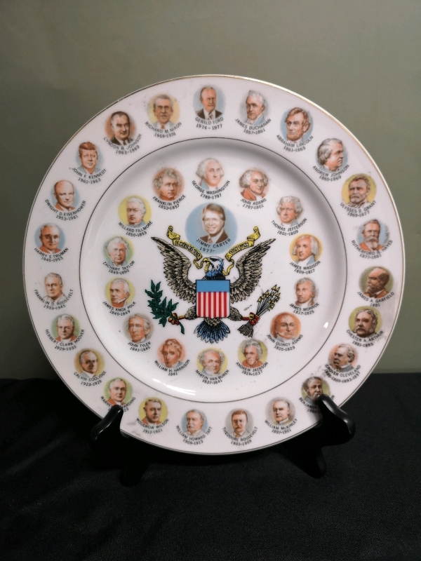 Vintage USA President Collector Plate - 1977 Jimmy Carter