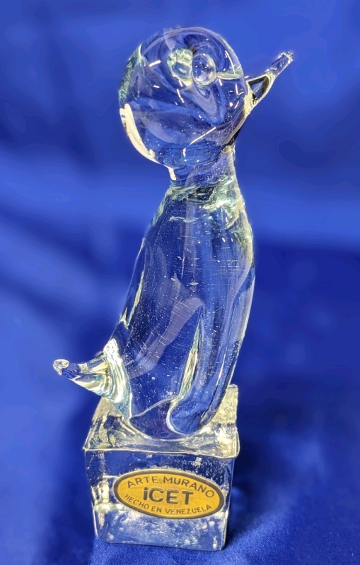 ARTE MURANO ICET Art Glass Penguin 5.75" Tall Made in Venezuela