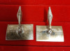 Vintage Men's Cufflinks. 2 Pair of Sterling Silver, one Pair Unmarked and a Pair of Gold Filled - 3