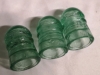 5 Vintage Glass Insulators - Brookfield - 4