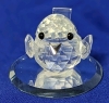 Signed SWAROVSKI Crystal Sparrow Mini with Mirror Base | 1" Tall - 2