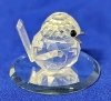 Signed SWAROVSKI Crystal Sparrow Mini with Mirror Base | 1" Tall - 4