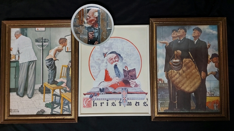 Norman Rockwell Print Art And Collectors Plate