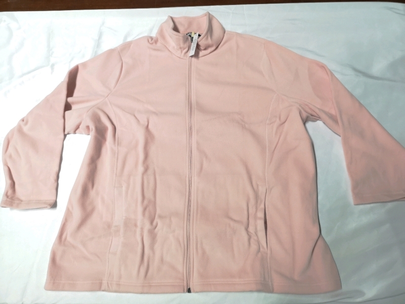 New Lands' End Fleece 3XL Women's Top - Light Pink