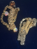 Rare Jay Kel Original signed Rootbeer AB & Canary Rhinestones Parure Set - 4