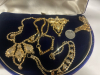 Rare Jay Kel Original signed Rootbeer AB & Canary Rhinestones Parure Set - 5
