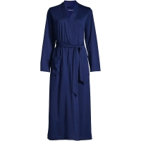 New Lands' End Fleece 3XL Women's Light Robe - Deep Sea Navy