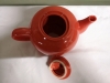 Coral Coloured Tea Set - Teapot, Creamer & Sugar - 5