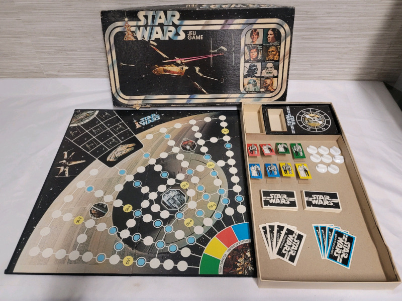 Vintage 1977 STAR WARS Escape From Death Star Board Game . Complete