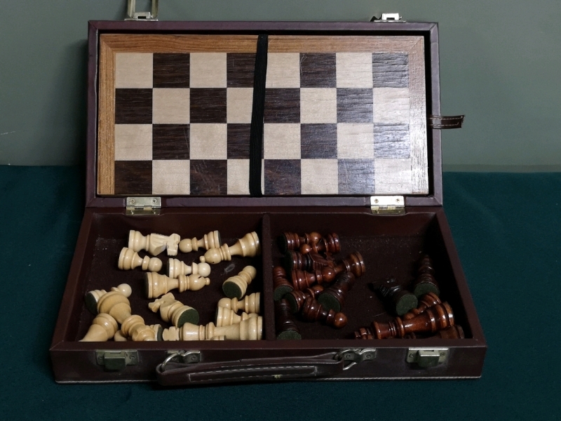Vintage Portable Chess Game
