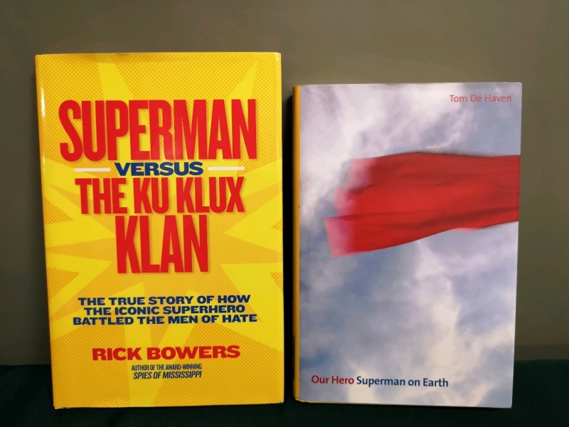 2 SUPERMAN Hardcover Novels - Rick Bowers & Tom De Haven
