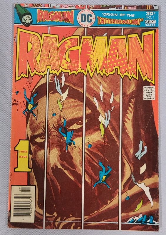 1976 DC Comics RAGMAN #1 Comic , 1st. First Issue . Bagged & Boarded