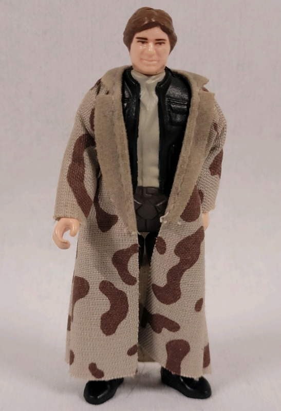 Vintage 1984 Return of the Jedi HAN SOLO (endor trench coat) Action Figure