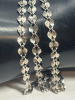 925 Sterling Silver 3 Strand Fancy Link Bracelet Stamped - 4