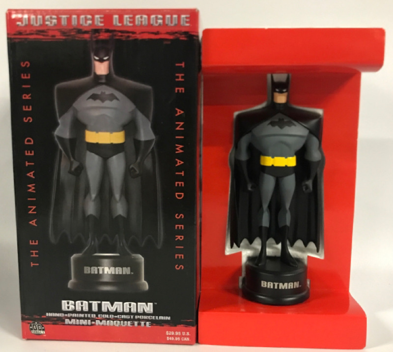 As new Justice League Hand Painted Cold Cast Porcelain Mini