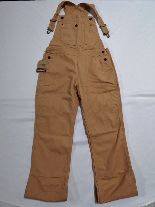 New Patagonia Women's All Seasons sz Small Hemp Canvas Bib Overalls - short