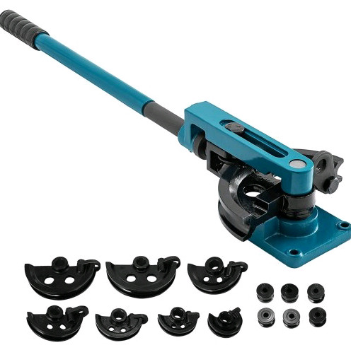 VEVOR Heavy Duty Pipe Tube Bender 3/8" - 1" , Manual Tube Bender w/7 Dies - New
