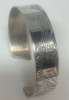 William Rogers Etched Cuff Bracelet Signed - 5