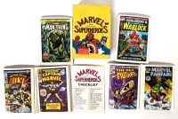 Vintage 1984 MARVEL Superheroes First Issue Covers Cards (58 Cards)