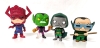 FUNKO POP! Superheroes & Villains | 4 Vinyl Figures & 4 Vinyl Bobble-Heads | 4.25" - 3