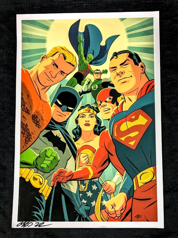 SIGNED by Michael Cho DC Justice League Superheroes Giclee Art Print | 13" x 19" | No COA