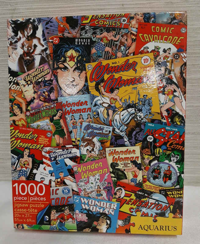 Wonder Woman Jigsaw Puzzle by Aquarius 1000 Pieces 20" x 27"