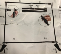 As New Telescopic Adjustable Banner Stand Missing Hardware