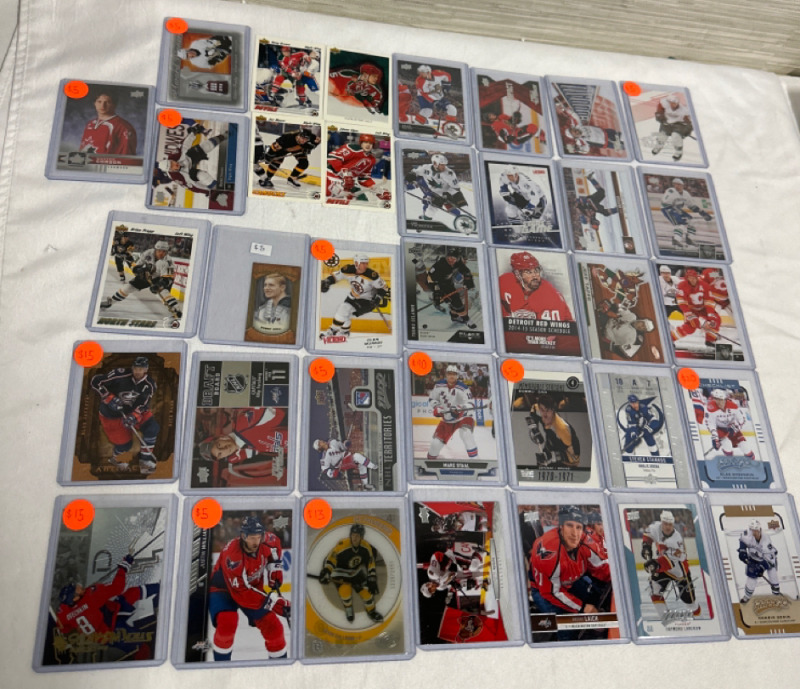 36 Upper Deck Hockey Trading Cards. 1991 to 2018