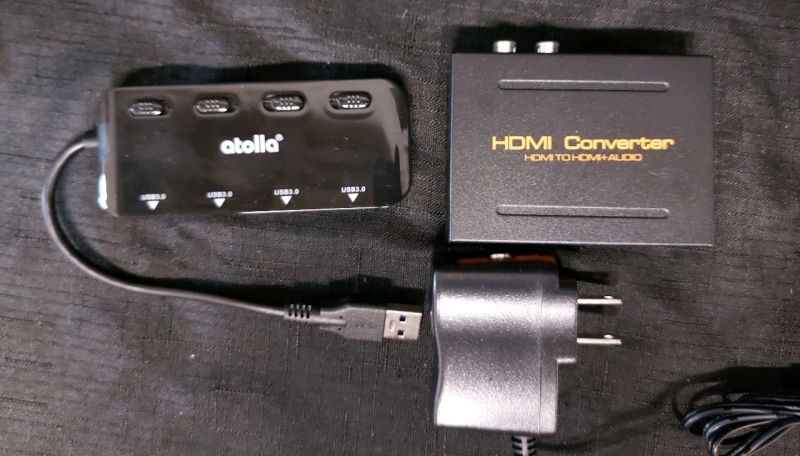 New Atolla 4 USB Switch (No Power Cord) And HDMI Converter HDMI + Audio