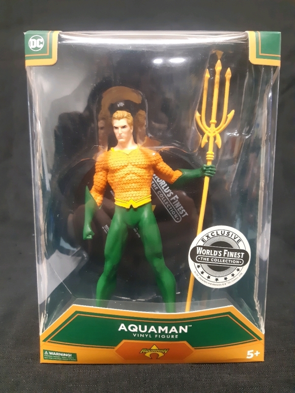 New DC Exclusive Worlds Finest Aquaman Action Figure 6"