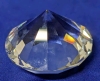 Signed SWAROVSKI Crystal Diamond in Original Box | Crystal measures 1" Tall - 3