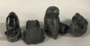 4 Soapstone Like Wolf Original 2.5” - 2