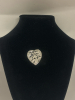 Hedy signed Open Cut Work Diamanté Heart Brooch - 4