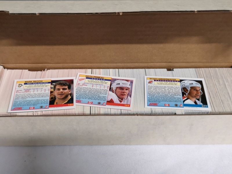 1992 Score 1 & 2 Hockey Trading Cards Complete Sets + Pro Set Hockey Randoms
