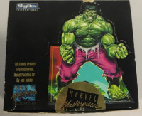 1992 Marvel Masterpiece Singles Box Collector Card . Majority of Cards are stuck together