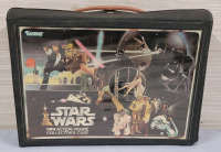 1977 Kenner STAR WARS Action Figure Vinyl Collector's Storage Carry Case with Two (2) Trays