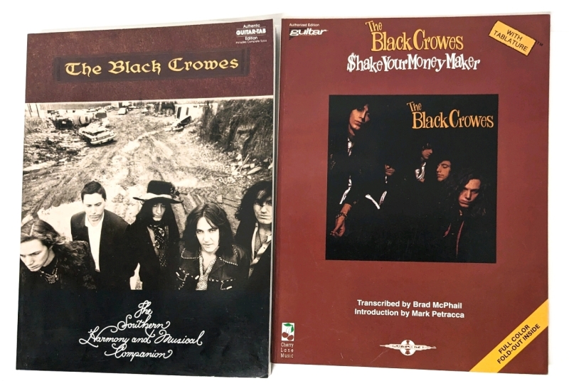 2 Vintage THE BLACK CROWES Guitar Sheet Music Books | The Southern Harmony and Musical Companion (Authentic Guitar-Tab Edition) 1998 & $hake Your Money Maker with Tablature 1991