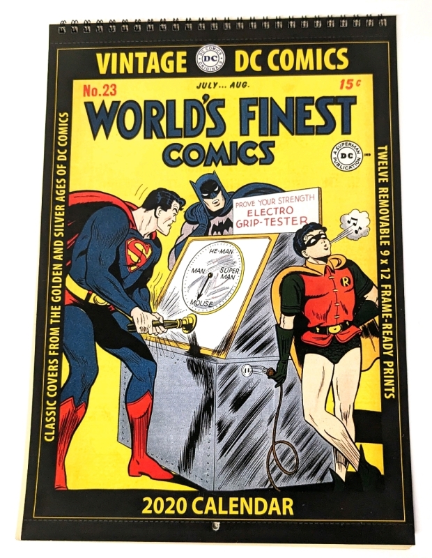 DC Comics Retro 2020 Calendar with 12 Removable 9" x 12" Frame-Ready Vintage Comic Prints