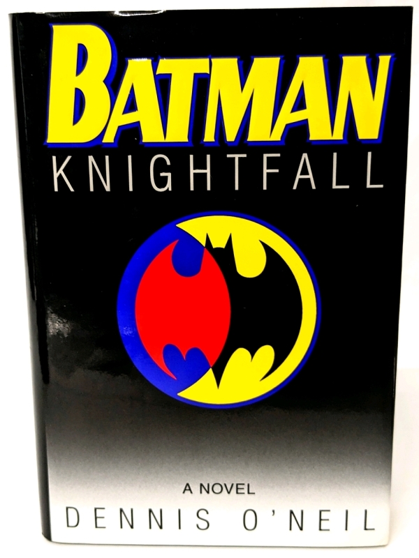 SIGNED Vintage 1994 | BATMAN : Knightfall by Dennis O'Neil | Hardcover Novel | No COA