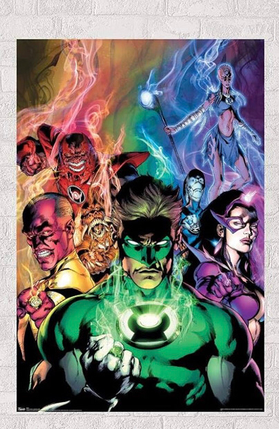 New DC Comics - The Green Lantern - Blackest Night Wall Poster, Premium Unframed Version 14” Width