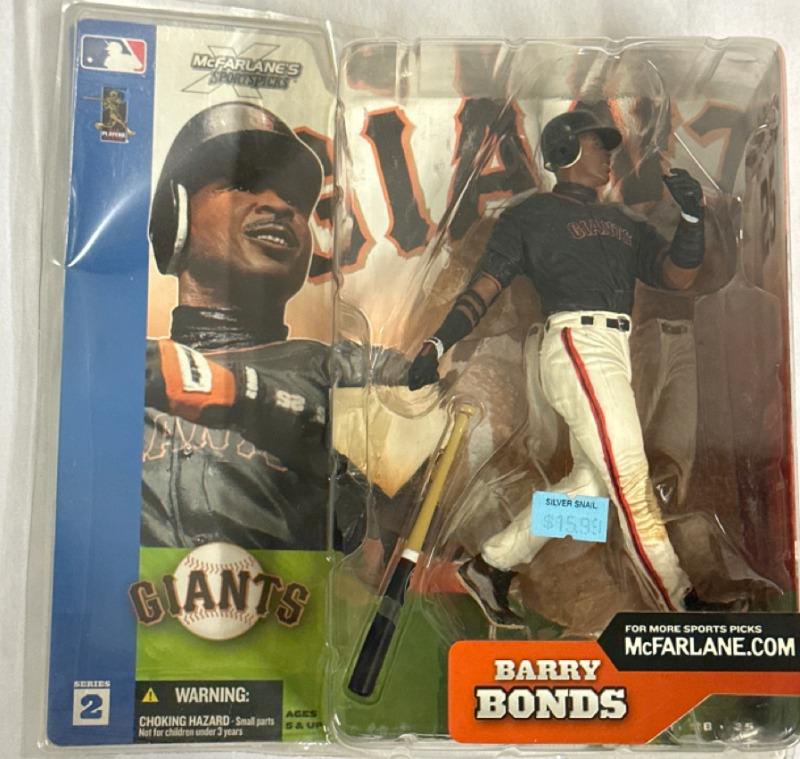 McFarlane Sports picks MLB Baseball Series 2 Barry Bonds San Francisco Giants Figure Opened Packaging