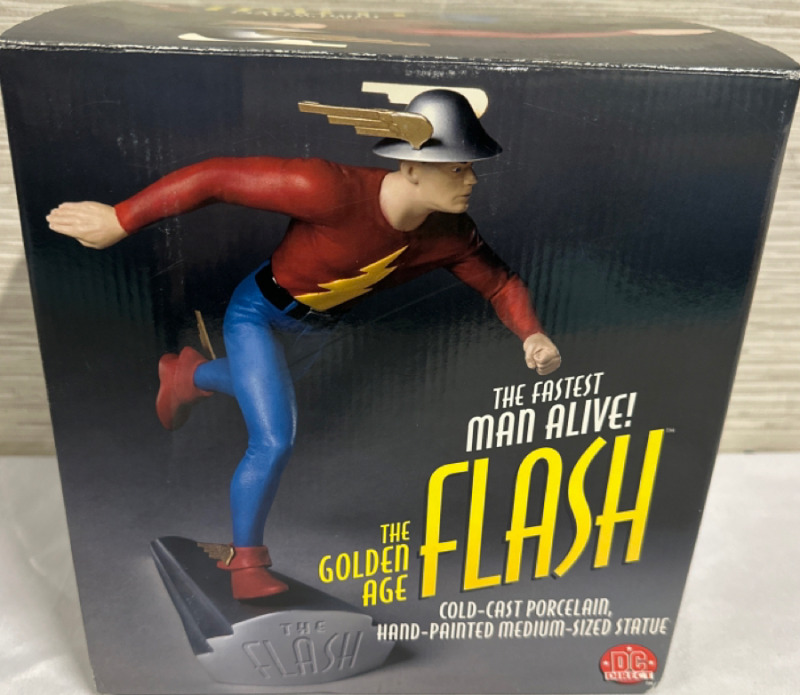 Golden Age Flash 7" Cold-Cast Porcelain Statue DC Direct 1999 0164/1600