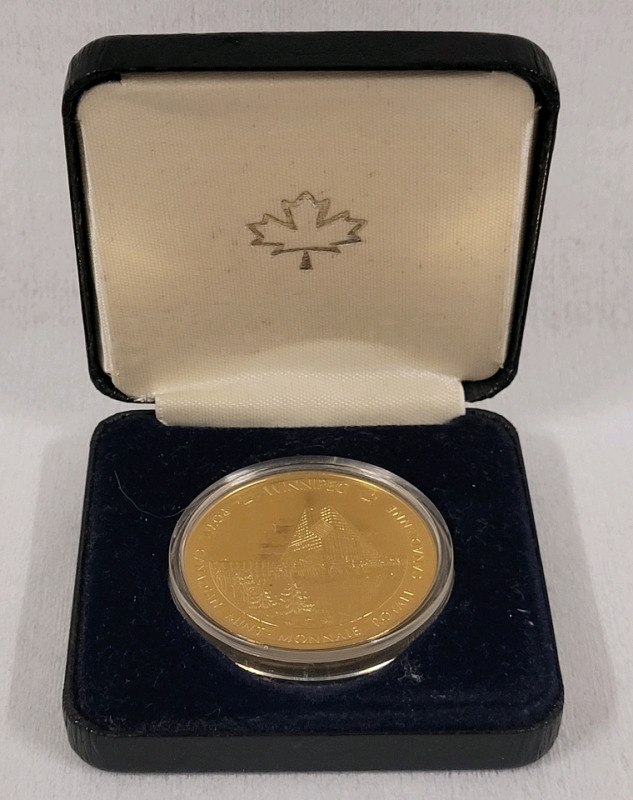 Royal Canadian Mint Ottawa / Winnipeg Medal . Copper Plated Steel