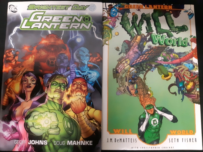 DC, Set Of 2, Green Lantern, Hardcover Edition comics ( Set Inclues Green Lantern Will World and Green Lantern Brightest Day )