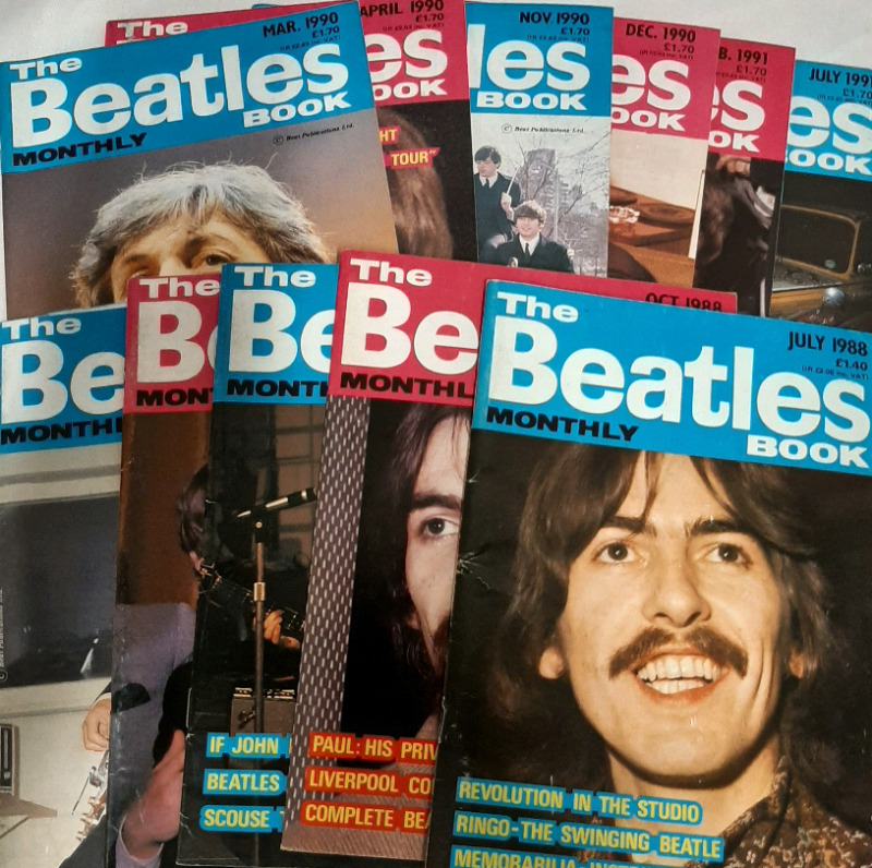 Vintage 11 Copies of The Beatles Monthly Book.