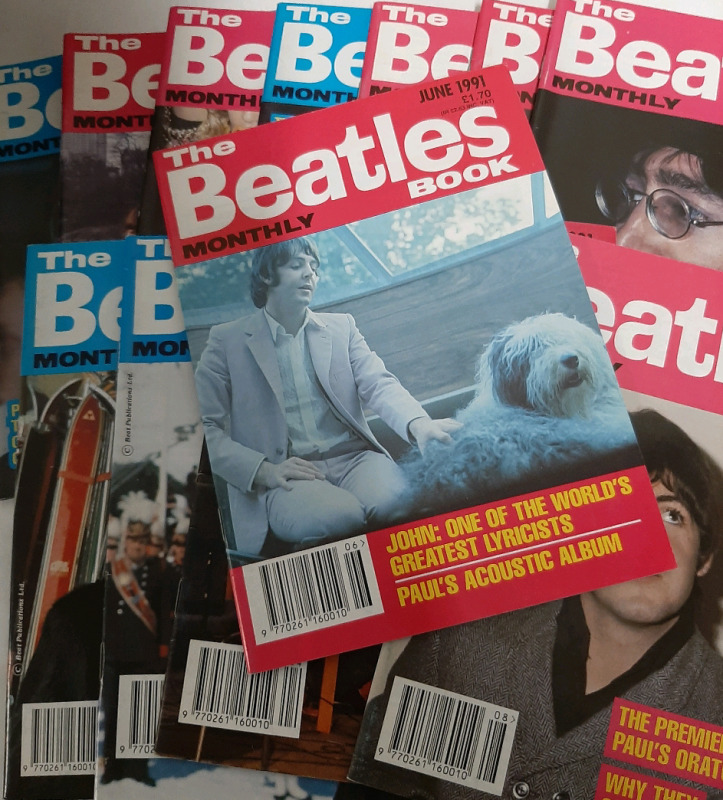 Vintage 12 Copies of The Beatles Monthly Book.