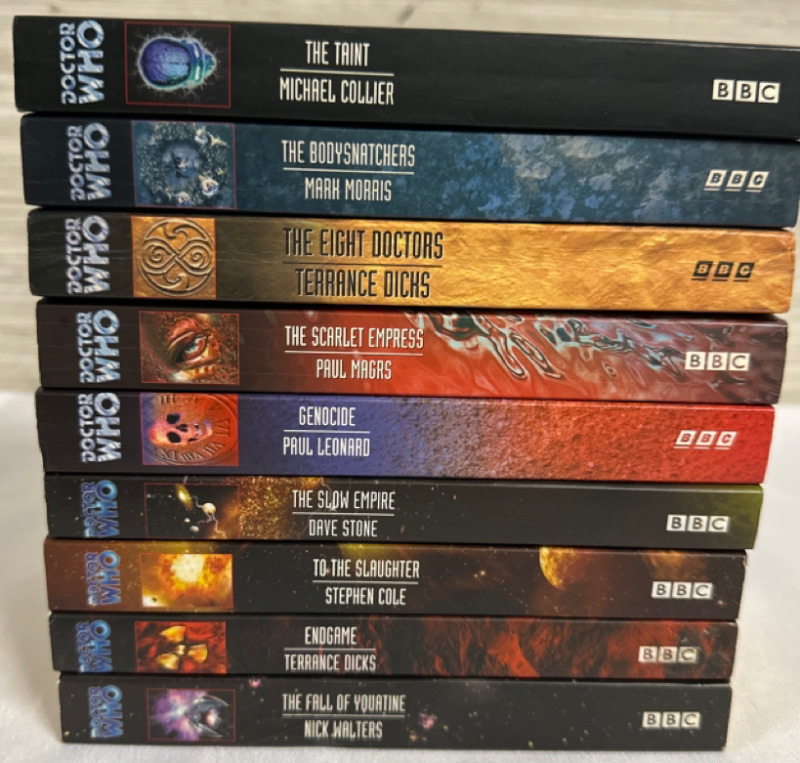 9 Doctor Who Paperback Novels BBC Books