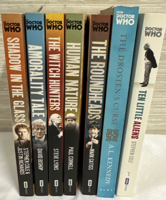 7 Doctor Who Paperback Novels BBC Books