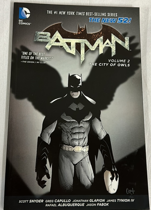 Batman Vol 2 The City of Owls The New 52 Signed DC Comics