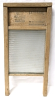 Vintage Glass King Miniature Lingerie National Washboard | Washboard Co. NATIONAL 863 | Made in USA | 8.5" x 1" x 18"